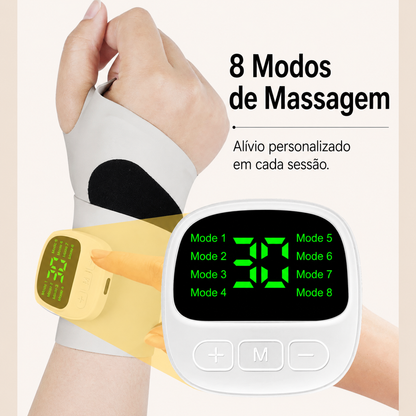 🔥Ofertas Especiais – Massajador elétrico recarregável e ajustável para o pulso