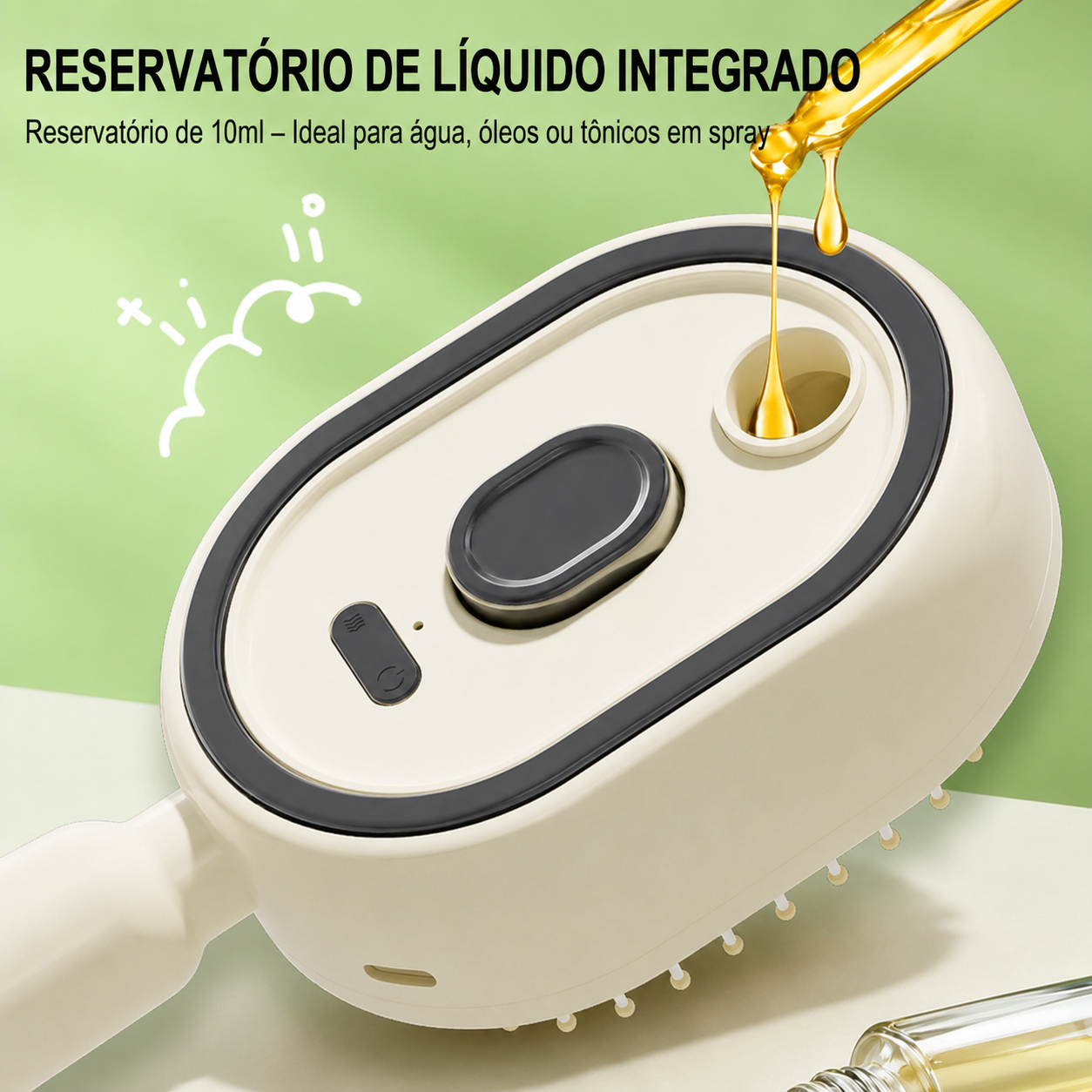 🎉 Escova Elétrica para o Cabelo – Spray Hidratante, Massagem e Alisamento Instantâneo ✨📦