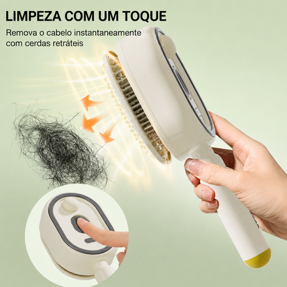 🎉 Escova Elétrica para o Cabelo – Spray Hidratante, Massagem e Alisamento Instantâneo ✨📦